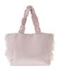 Maison de FLEUR Ribbon Gathered Handle Tote Bag, Pink, Size F, 08000622400