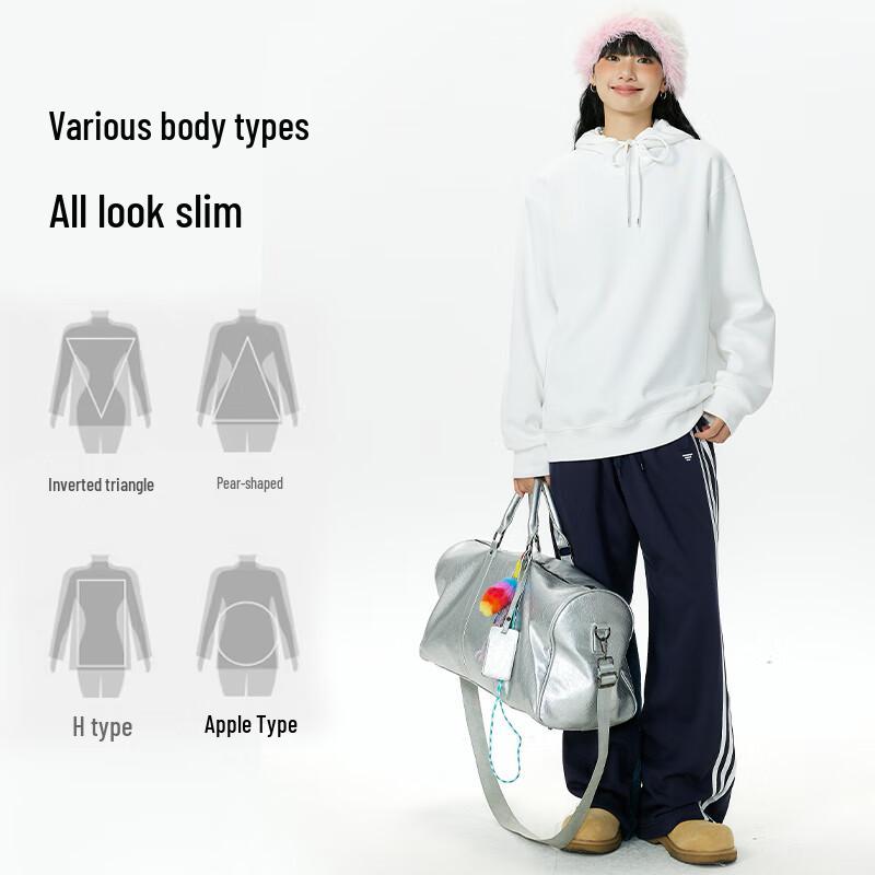 MINISO Men's Heavyweight Pullover Hoodie with Green Pine Chest Logo