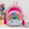 Print Rainbow Elephant Kids Animal Backpack Breathable Nylon Schoolbag Gift Cute
