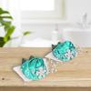 2pcs Diamond Rose Hand Flower Pearl Rhinestone Bridal Wrist Flower  For Bridesmaid