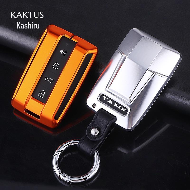 KAKTUS Aluminum Alloy Car Key Shell for Tank 300 - High-End Snap-On Case