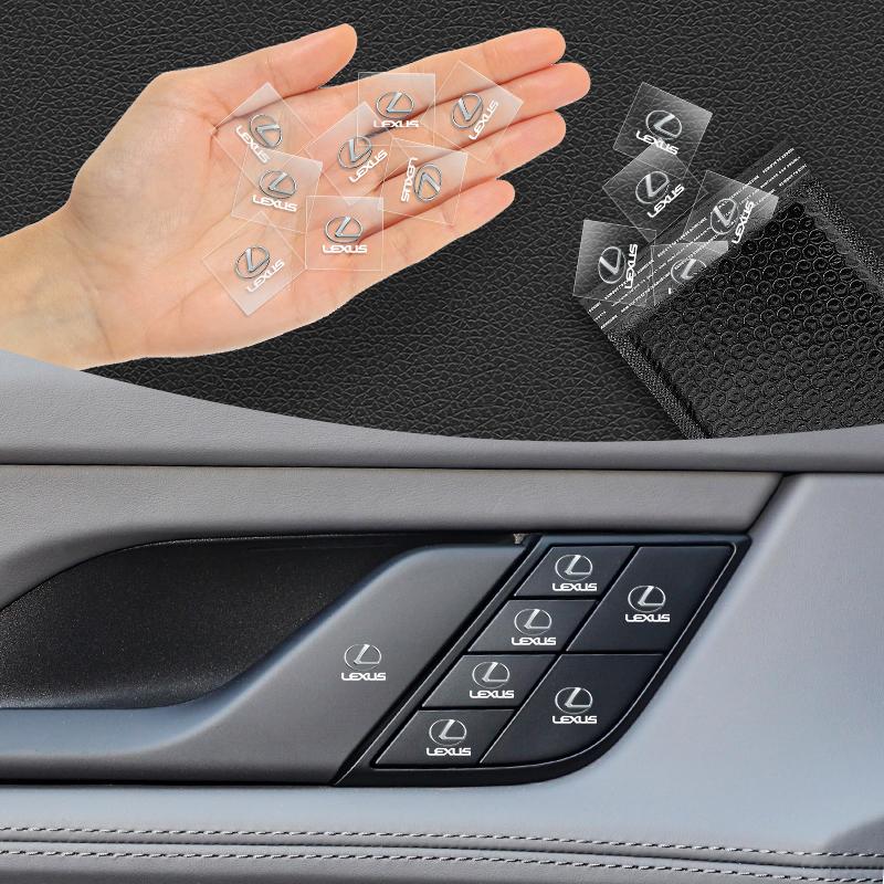 1/2/5/10pcs Car Badge Interior Decals For Lexus F SPORT LBX NX RX 350h 450h ES UX 300e GS GX IS LS LX CT LC Auto Accessories AEO1
