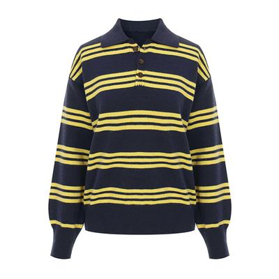 Jersey de punto con cuello y rayas SELLY'S_I6A-Ckn006