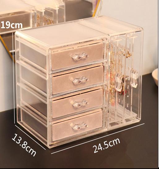 Necklaces, Earrings, Display Stands, Transparent, Jewelry Boxes, Rings, Bracelets, Dust-proof Multi-layer Storage Boxes