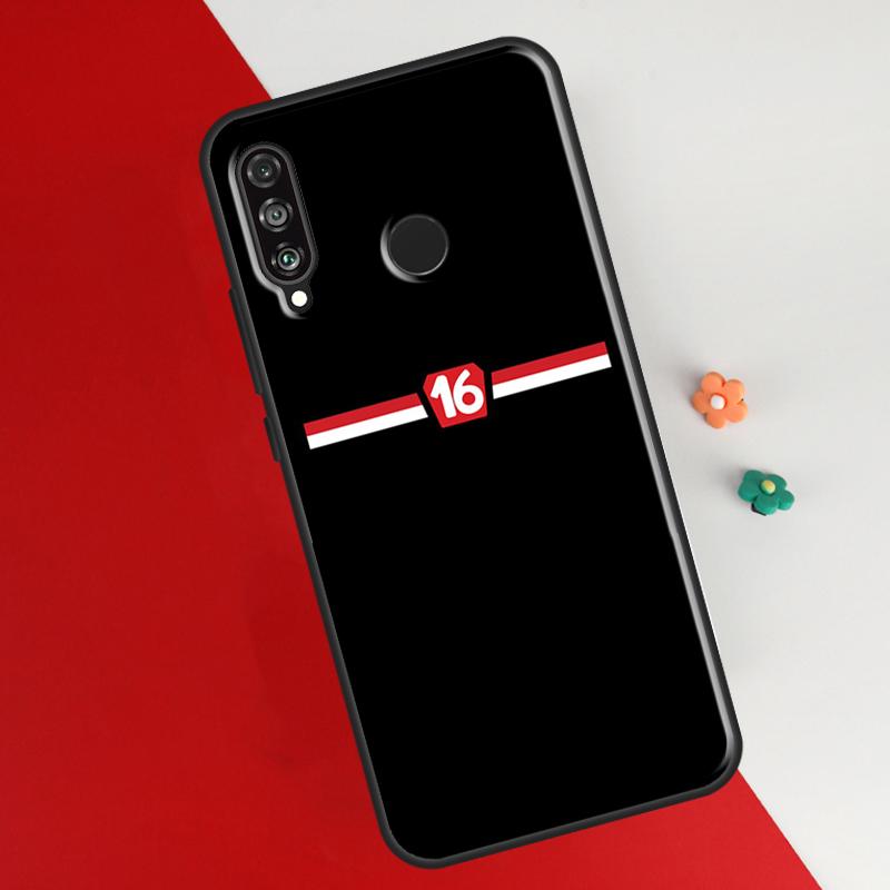 Charles Leclerc 16 F1 Case para Honor 50 8X 9X 10i Capa para Huawei P30 P40 Lite P50 P20 Pro P Smart 2019 Nova 5T