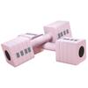 Adjustable Dumbbells, Set of 2 x 5 kg, Pairs 1-5 kg, Non-Slip Handles, Pink
