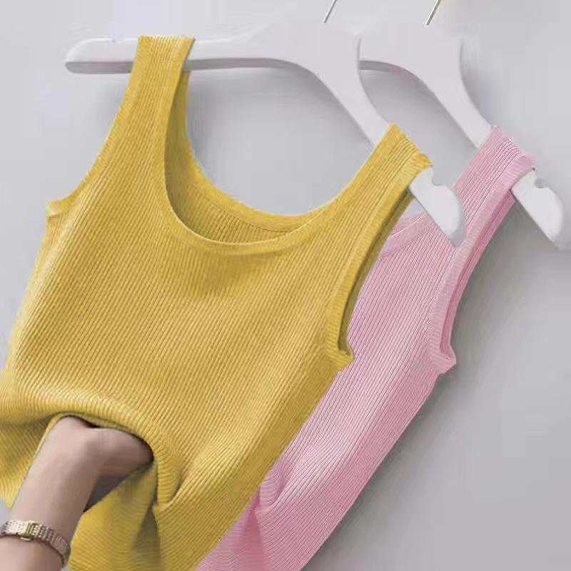 Vest Women Slim Outer Wear Inner Layering Bottomed Sleeveless Shirt Thin