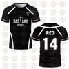 Blue Lock Anime Shirt Schwarz und Weiß Trikot Herren Fußball T-Shirt Kaiser Isagi Training Atmungsaktiv Sport Herren T-Shirt