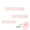 Jednoduchá a svěží 3D trojrozměrná květinová nail art nálepka na nehet krátký mandlový žhavý prodej nositelný falešný nehet