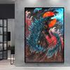 Print on Canvas Pokemon Swampert Poster Comics Pictures Not Fading Home Living Room Bedroom Wall Decoration Friends Gifts
