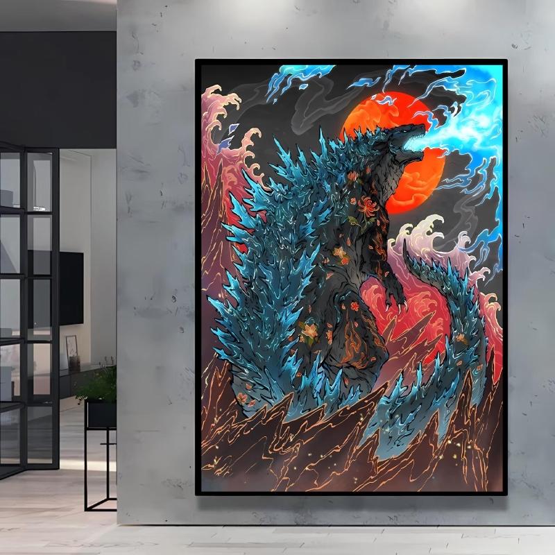 Print on Canvas Pokemon Swampert Poster Comics Pictures Not Fading Home Living Room Bedroom Wall Decoration Friends Gifts