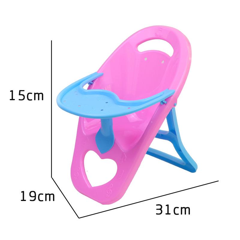 Girls' Pretend Play Doll Accessories Set: Rocking Horse, Cradle, Pillow, Quilt, Dining Table, Medical Kit, Stroller Toy