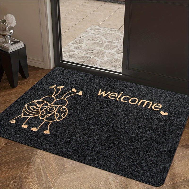 

Ladybug Letter Welcome Doormat, Non-Slip Entryway Rug, Durable Washable Floor Mat for Home and Housewarming Gift 40x60cm