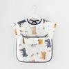 Blouse imperméable en coton à manches longues avec poche pour enfants