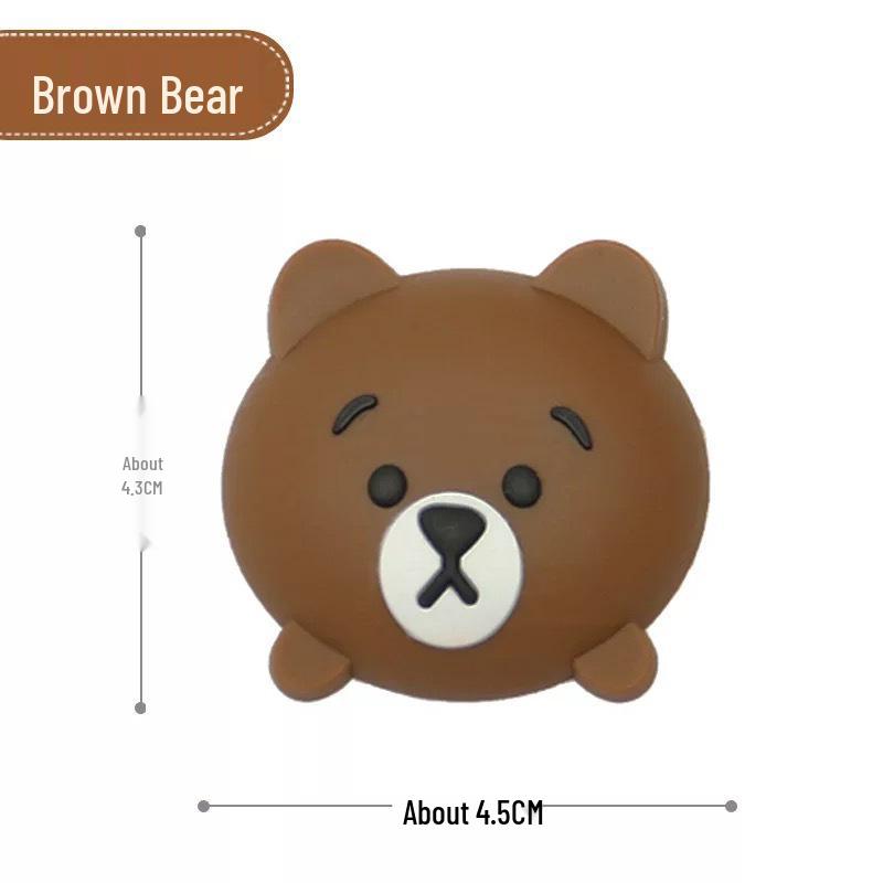 

Милая мультяшная толстая противоударная наклейка: Многофункциональный дверной стопор для холодильника, крышки унитаза, дверной ручки