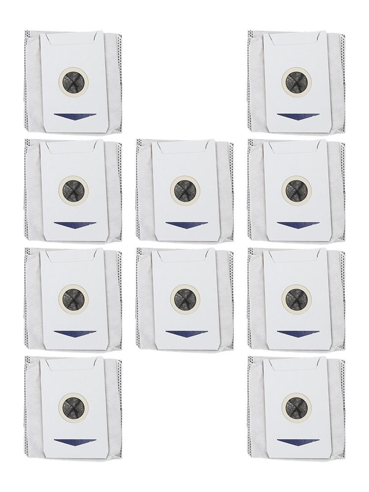 For Ecovacs T30S Compatible Replacement Dust Bags 10 Pack Non Woven Fabrics