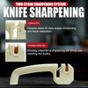 Household Handheld Sharpening Tool Suitable for Kitchen Knives and Scissors Care Double Slot Kitchen Knife Care Device with Anti Slip Base