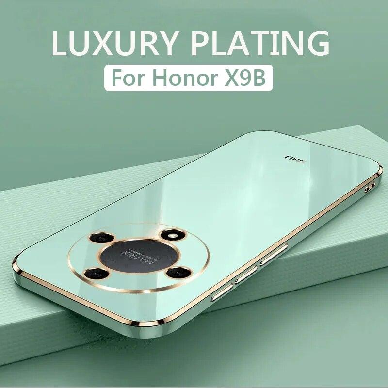 

Для Huawei Honor X9B гальванический чехол для телефона Honor X9B HonorX9B 5G X9 BX 9B защита объектива противоударный мягкий силиконовый чехол на заднюю панель