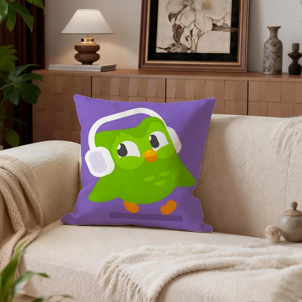 

Educational Duolinggo Cushion Cover Cushion Cover Set 4Pcs 50x50 45x45 40x40 Pillowcase Decorative Sofa Home Decor 30X30cm