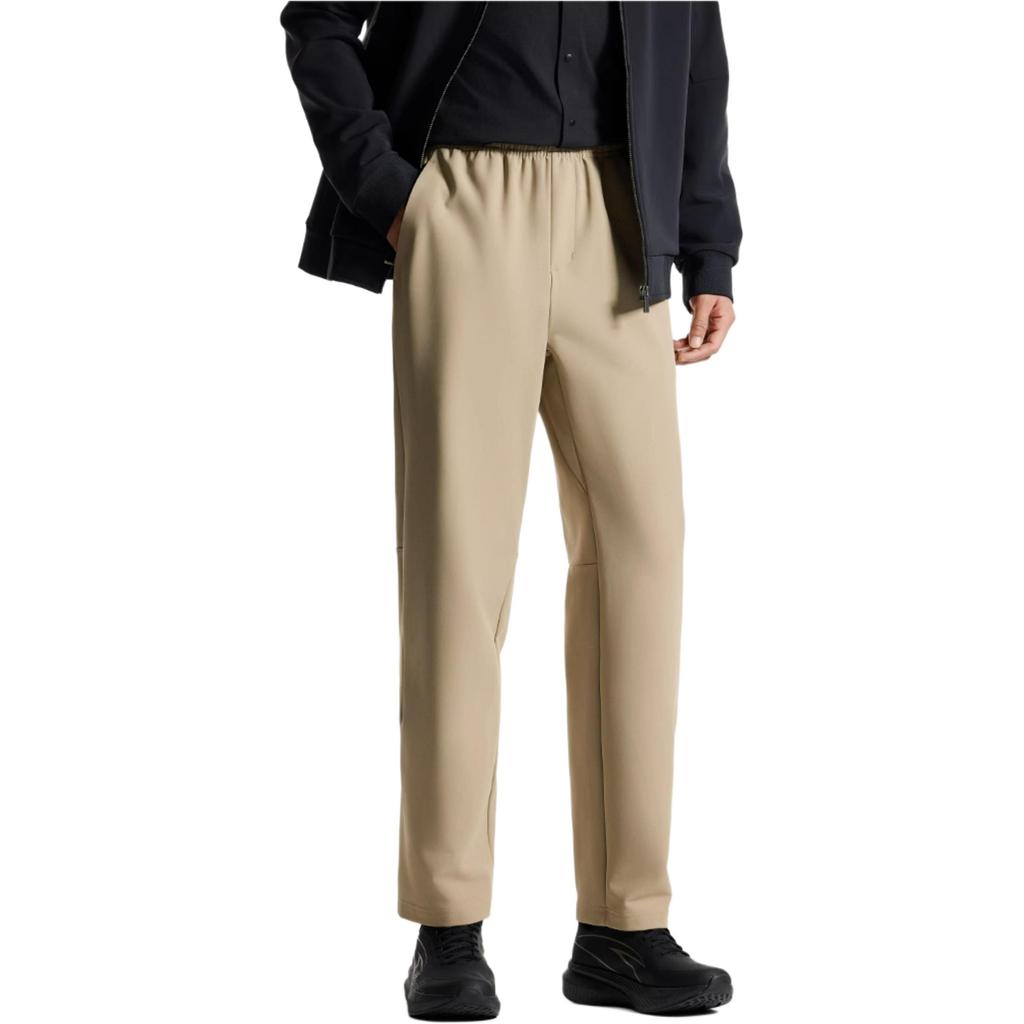 Anta Training Series Solid Color Mid-Rise Comfortable Breathable Versatile Straight Leg Casual Pants Men bottoms Green-Bean 152517519N-2