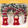 Adorable Long Hat Christmas Decoration Soft Doll Hangable Ornament For Kids