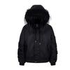 Mens Streetwear Thick Puffer Jacket With Faux Fur Hood Winter Warm Loose Fit Coat Teens