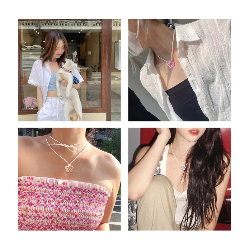 DIY Elegant Hollow Flower Pendant Hollow Flower Jewelry Making Accessories Resin Material for Jewelry Necklace Making