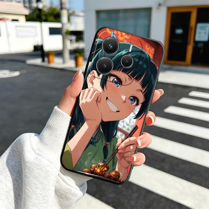 A-Apothecary D-Diaries Anime Weiche Handyhülle für Xiaomi Redmi Note 12 13 14 15 Pro Plus 11 12S 11S 11T 10 4G Schwarze Hülle Rückseite Sh