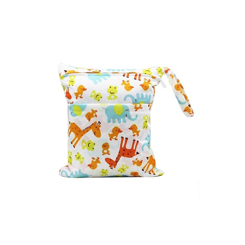 Durable Asenappy Digital Print Baby Diaper Bag With Waterproof Dual Zippers