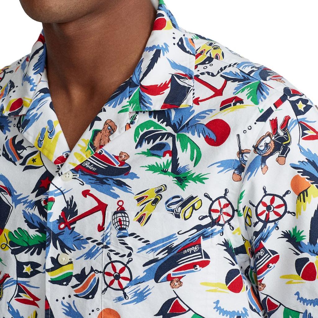 Polo Ralph Lauren Tričko s krátkým rukávem s potiskem medvídka Pánská trička Vícebarevná MNPOWOV1N820322-999