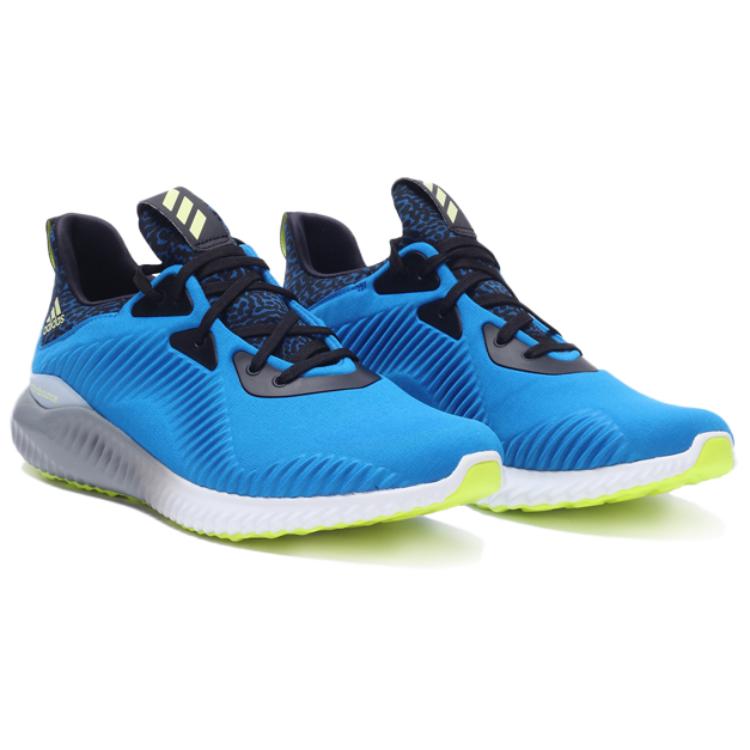 Adidas Alphabounce Comfortable Versatile Slip-Resistant Durable Low-Top Casual Running Shoes Men Sneakers Blue Black B54187