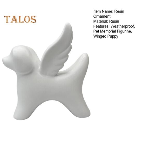 Dog Angel Figurine Memorial Puppy Statue with Wings Resin Dog Angel Sculpture for Loss of Dog Sympathy Gift Garden And Home Indoor Decor