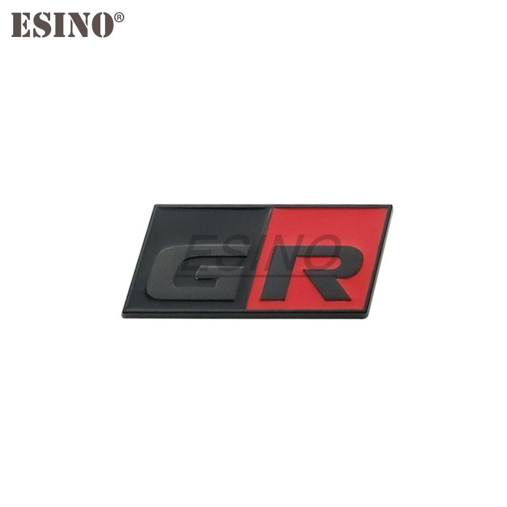 gjcr7 Car Styling Gazoo Racing GR GR MN 3D Car Zinc Alloy Badge Adhensive Metal Emblem Decal for Toyota Supra AE86 GT86
