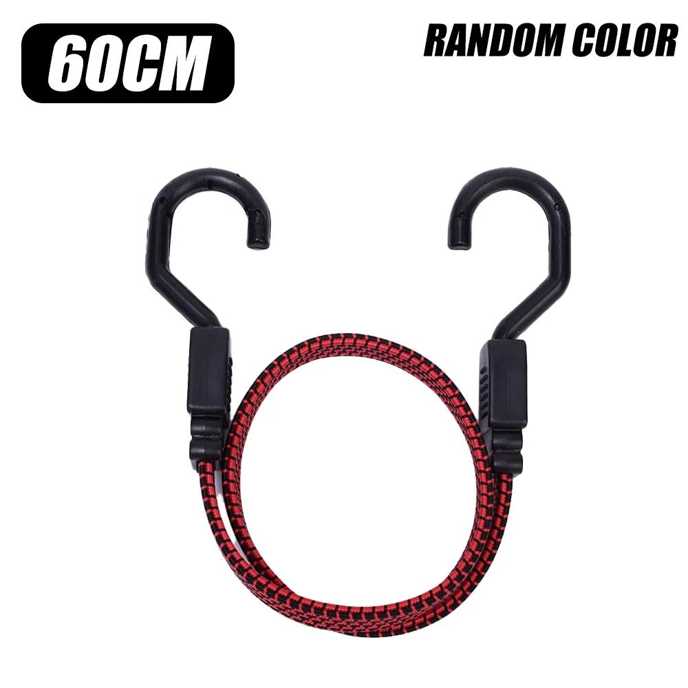 Bungee Cords Heavy Duty Luggage Bungee Straps with Hooks Antislip Flat Elasticity Rope Elastic Bungees Cords for Cargo Luggage