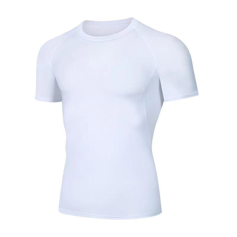 Men's Summer Stretchy Quick-Dry Sports T-Shirt – Breathable, Moisture-Wicking Short Sleeve for Running and Fitness