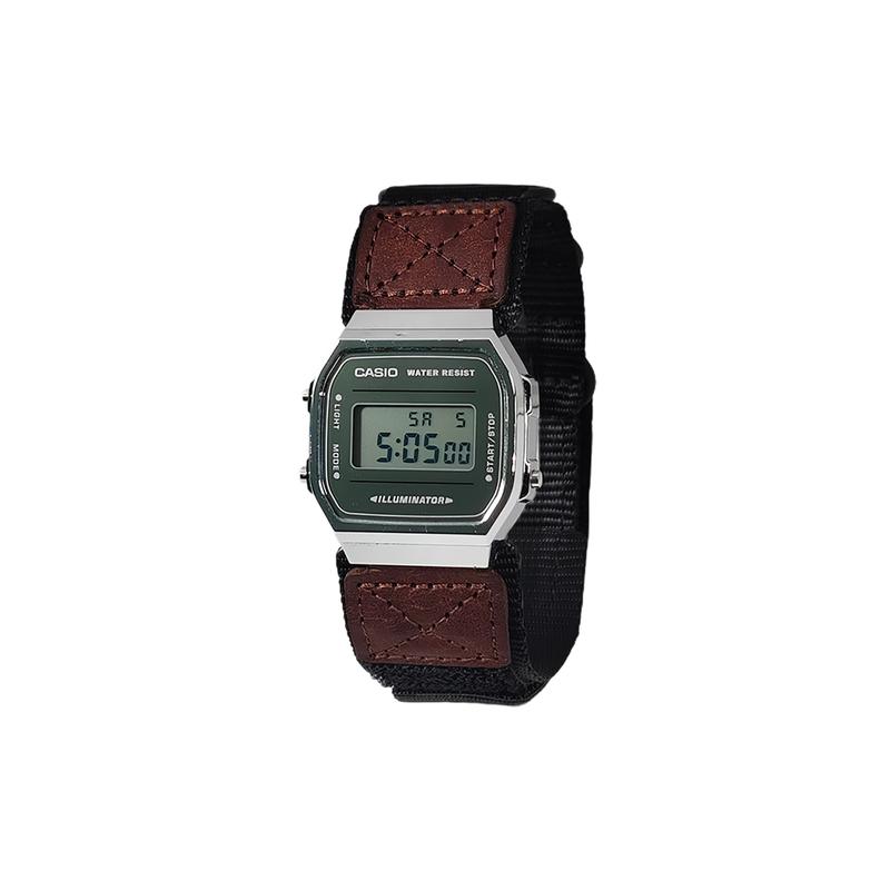 CASIO Customized watch modified series life waterproof A168WEM-7 modified-reef lock rail Quartz nylon A168WEM-7(Watch1100-GaiZhuang-JiaoHuanSuoGui)
