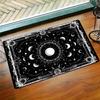 1pc Celestial Magic Astrology Vintage Non-Slip Door Mat - 0.47inch Thick Polyester Machine Washable Mat with Moon Phases, Stars