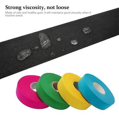 2.5cmx25m Ice Hockey Grip Tape Multipurpose Anti-slip Colored Athletic Sport Tape Polyester Wear-resistant Hockey Stick Tape