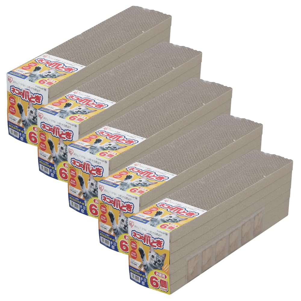 

of IRIS OHYAMA Cat Pack of 6 [Set 5] Scratcher,