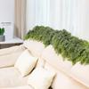 Luxurious Artificial Pine Wreath Bendable Wire Branch Realistic Texture For Fireplaces Mirror Tabletop Christmas Decors