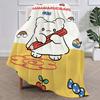 Cartoon H-Hanamaruobake Cute kawaii Blanket Plush Nap Sofa rug for Living Room Office Bedroom Birthday Home Travel Kid Gifts