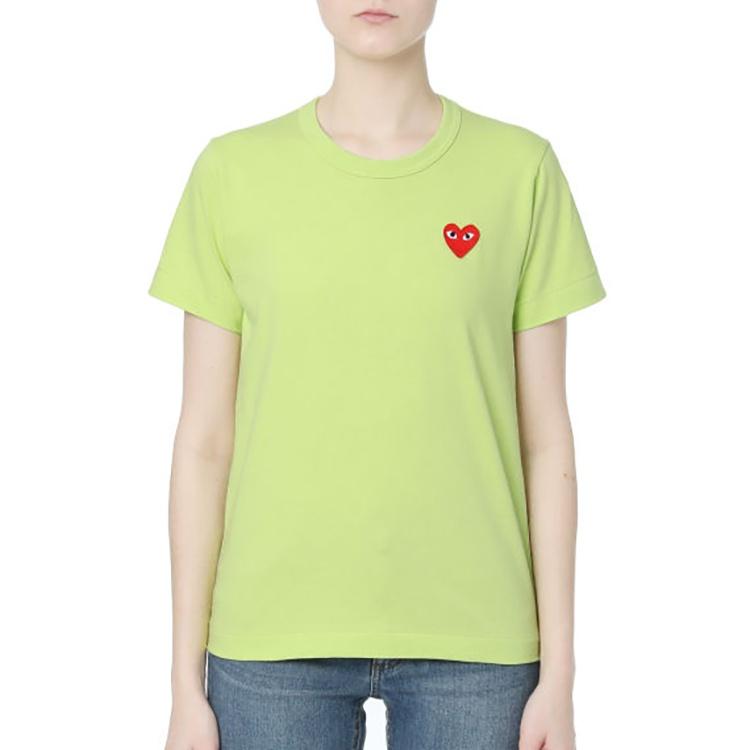 Comme des Garçons PLAY (WMNS) COMME Des GARCONS PLAY Round Neck Short Sleeve Tee 'Green' Women's AZ-T271-051-2