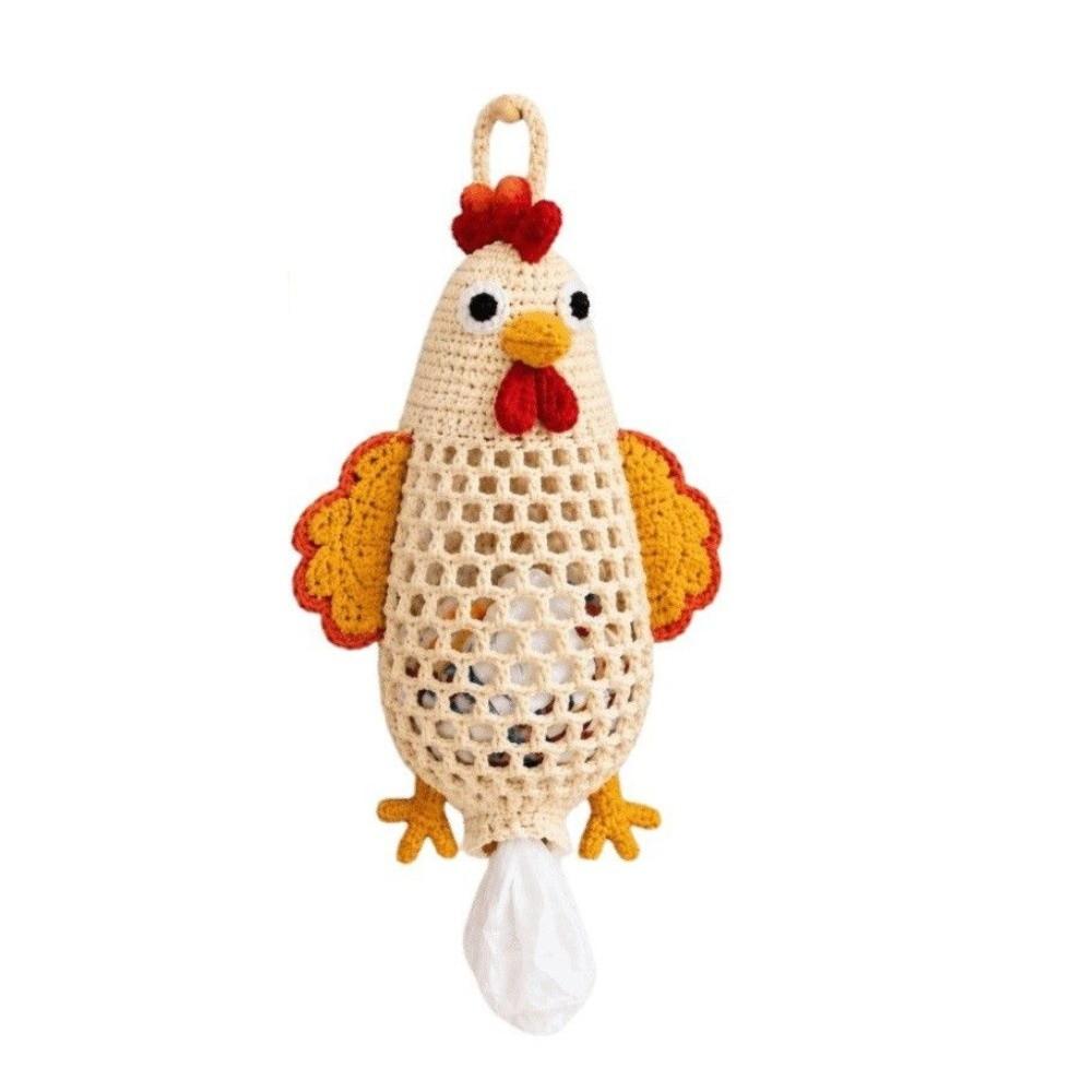 DIY Yarn Craft Plastic Bag Dispenser Animal Shaped Grocery Bag Dispenser Home Decor