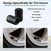 4Pcs Tire Valve Stem Caps Decorative Tires Accessories Aluminum Alloy Nipple Wheel Caps Cars Motorcycles Bicycle Cover Dustproof
