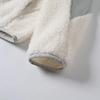 Men's Small Imitation Lambswool Fleece Stand Collar Cardigan Jacket