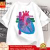 Heart Anatomy T Shirt Unisex Unisex Doctor Cardiologist TShirt Nursing Tees Causal Cotton Short Sleeve Round Neck Tshirt Clothing
