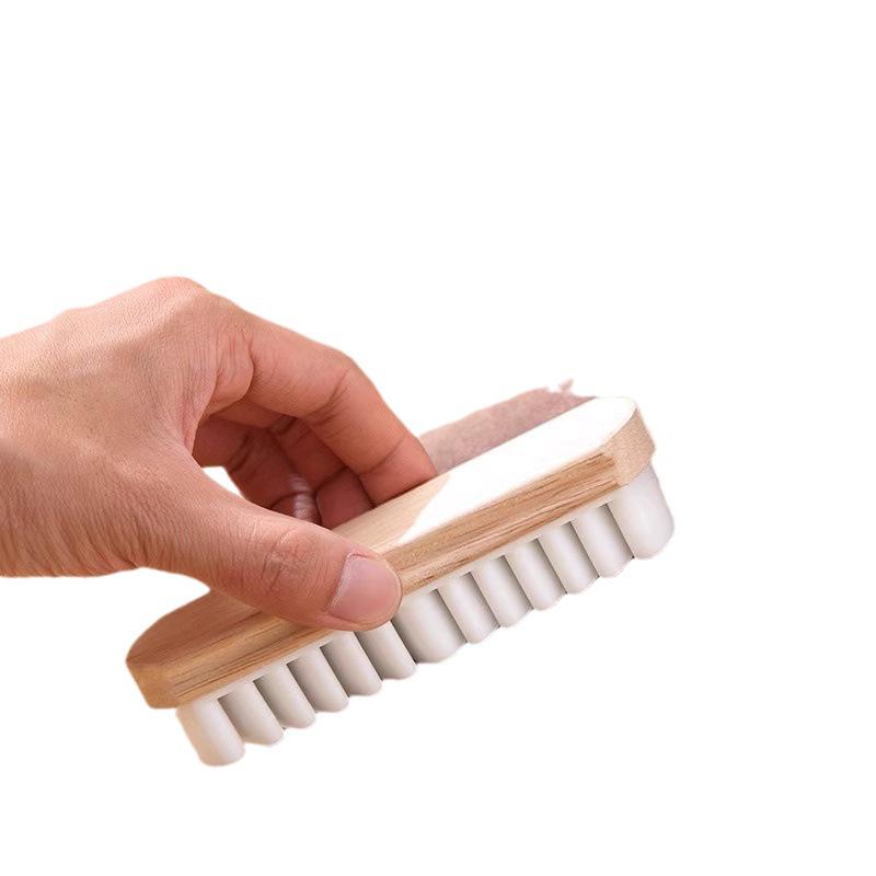 Suede & Nubuck Rubber Shoe Cleaning Brush with Soft Bristles