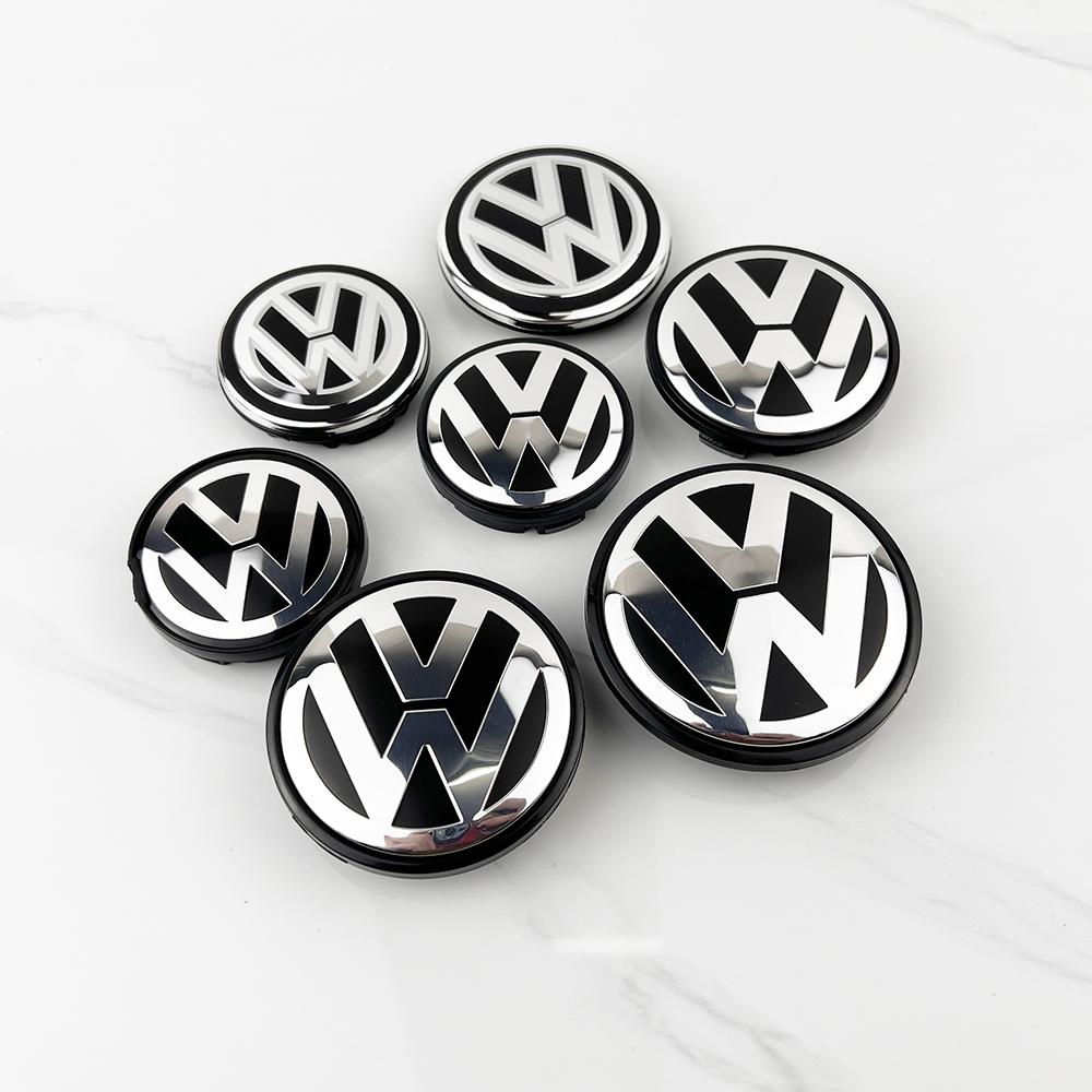 VW 60Pcs 55mm 60mm 56mm 65mm 70mm VW Car Wheel Center Cap Hub Cover For Volkswagen Rline R Golf Passat Polo Arteon Jetta 3B7601171 zs3