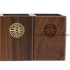 Walnut Solid Wood Pen Holder Office Supplies Pencil Storage Box Office Desk Accessories