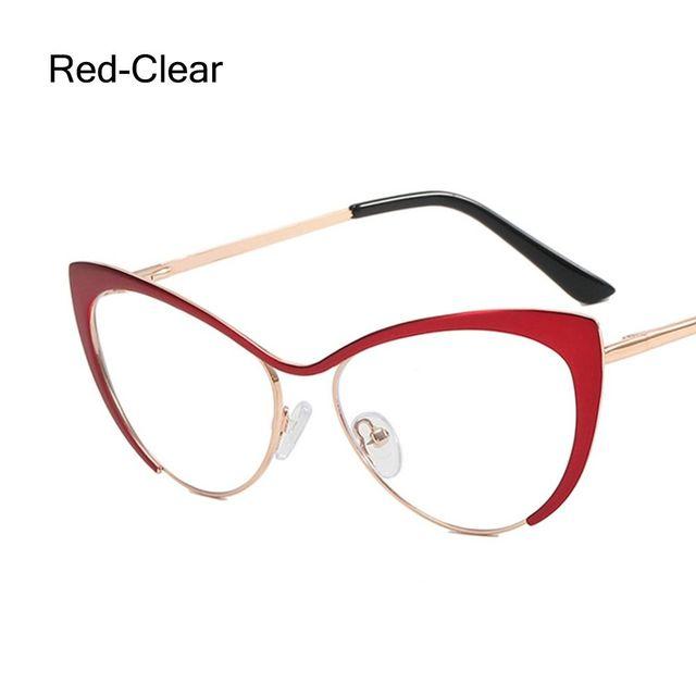 

Поступление, стальная кожаная треугольная металлическая оправа для очков «кошачий глаз», очки с защитой от синего света, компьютерные очки, оправа для очков для близорукости